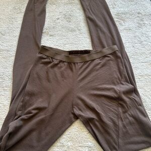 Rick Owens Brown Stretch Leggings – Minimalist Avant-Garde – Size S